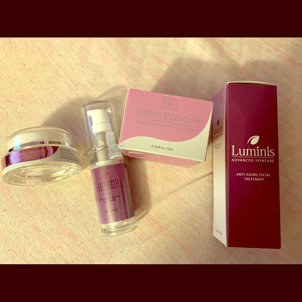 Luminis facial treatment &belle epoque eye cream